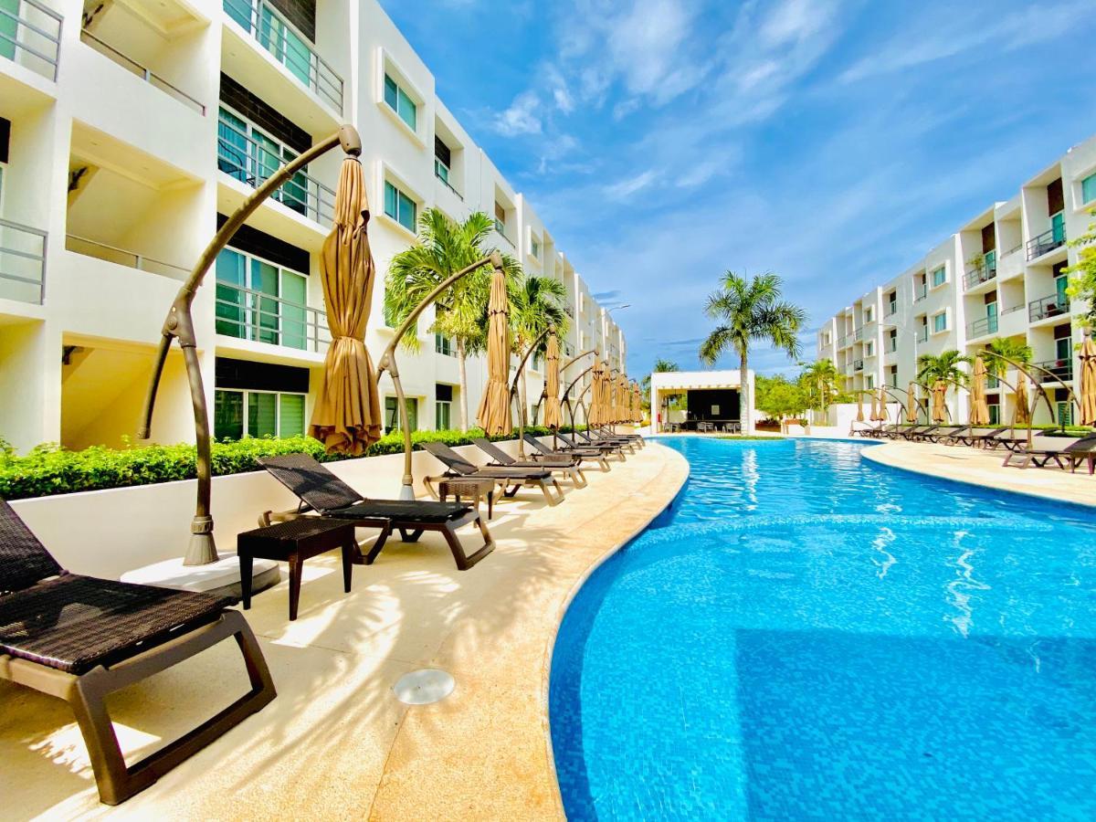 Encanto Con 2 Habitaciones En Long Island Cancún Eksteriør billede