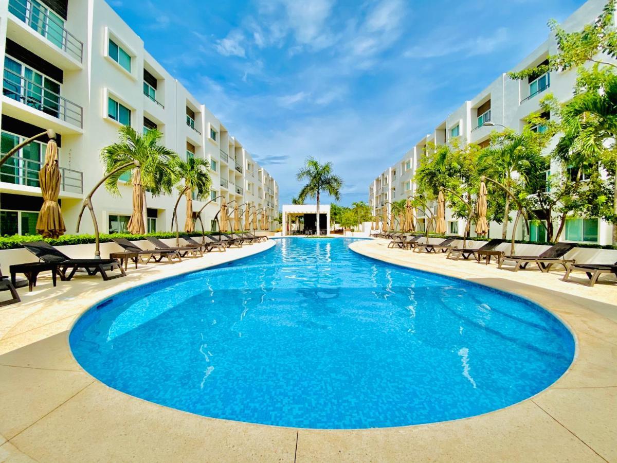 Encanto Con 2 Habitaciones En Long Island Cancún Eksteriør billede